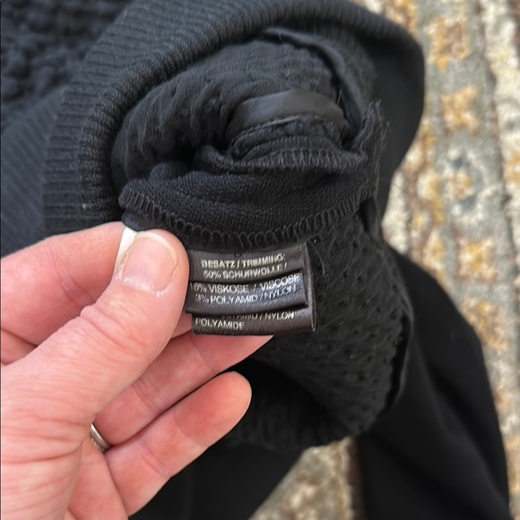 Evelin Brandt Black Textured Zipup 8 - Picture 7 of 8